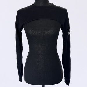 BERSHKA “Keep going” Embroidered Bolero Sweater